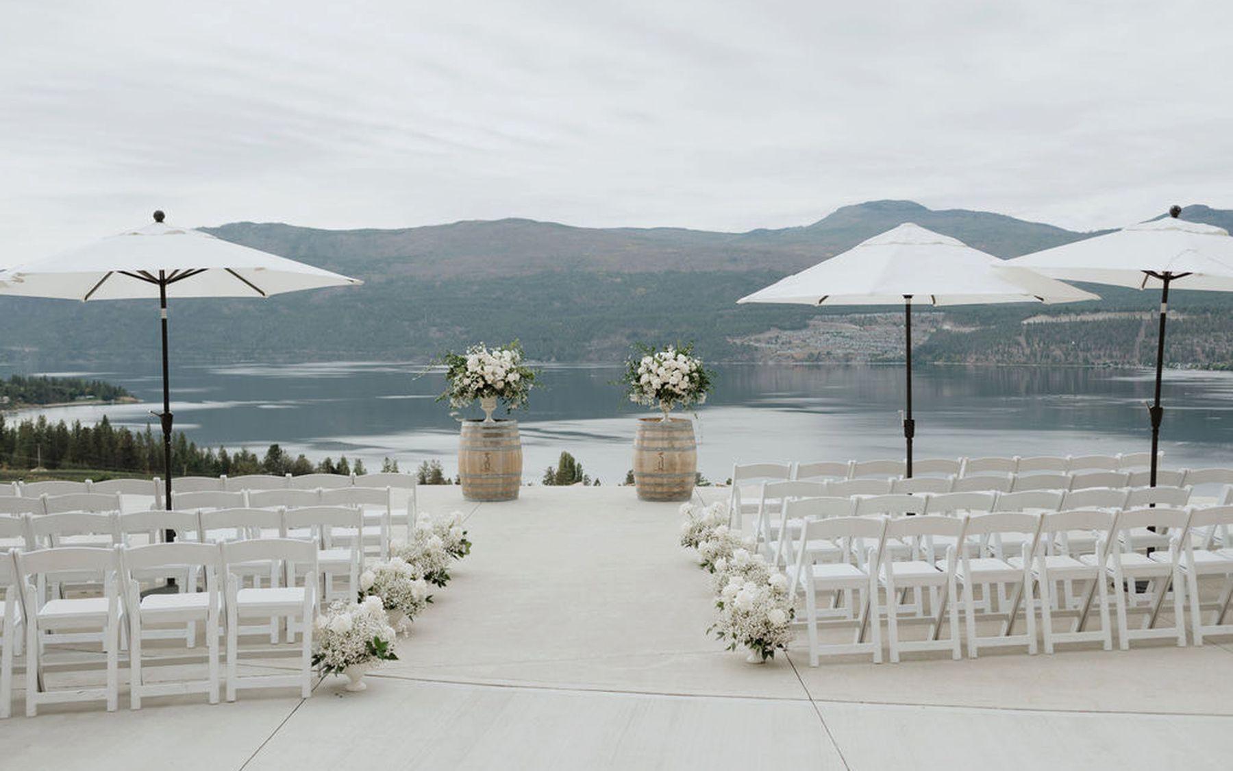 Ceremony floral installation