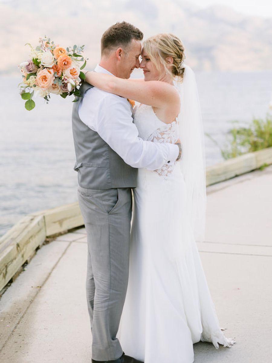 Wedding ceremony floral installation